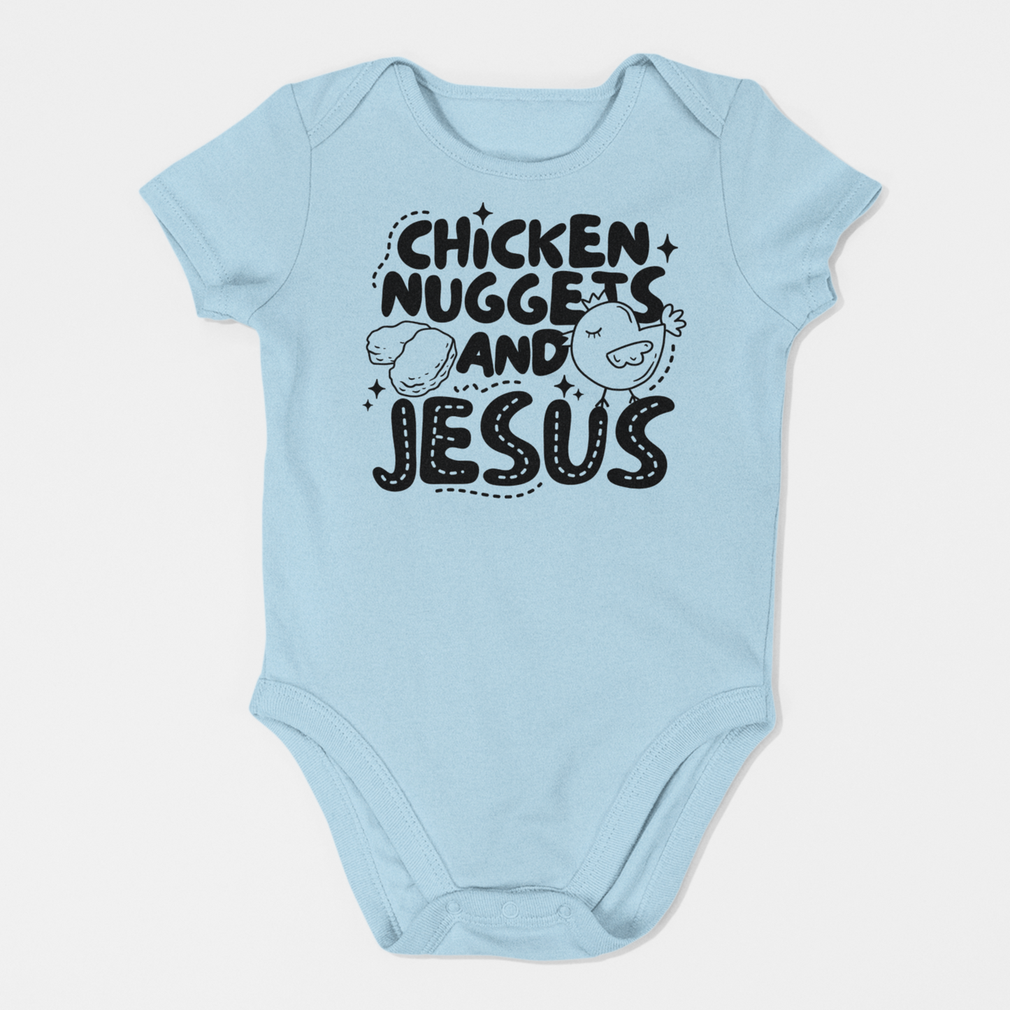 Chicken Nuggets And Jesus Infant Bodysuit