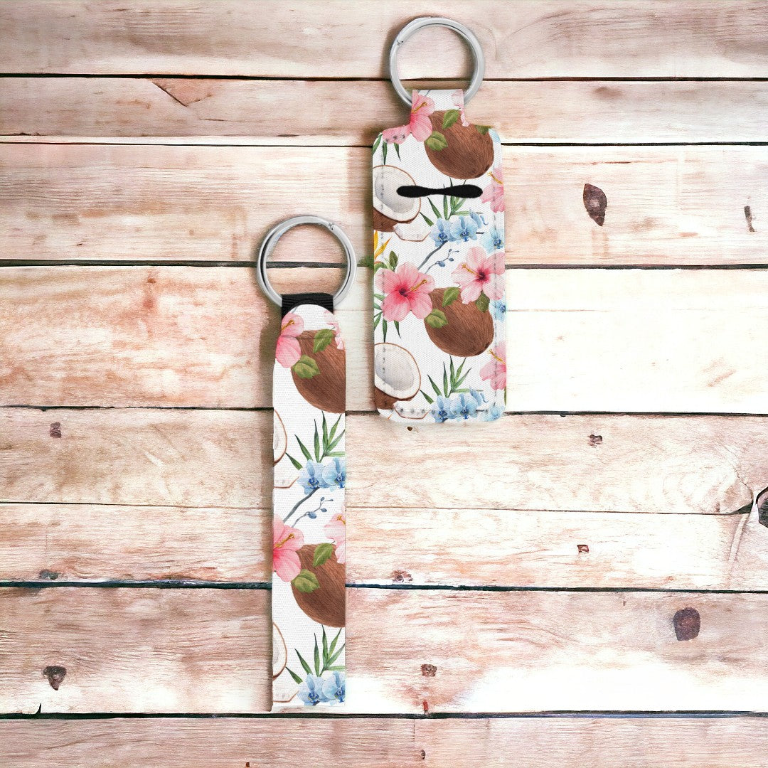 Island Kiss Chapstick Keychain Holder