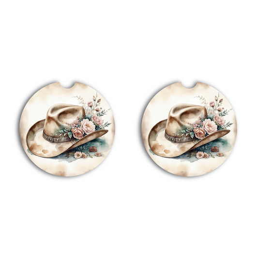 Cowgirl Romance Car Coaster
