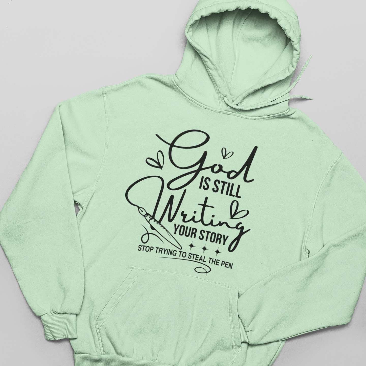 God is Still Writing Graphic Hoodie