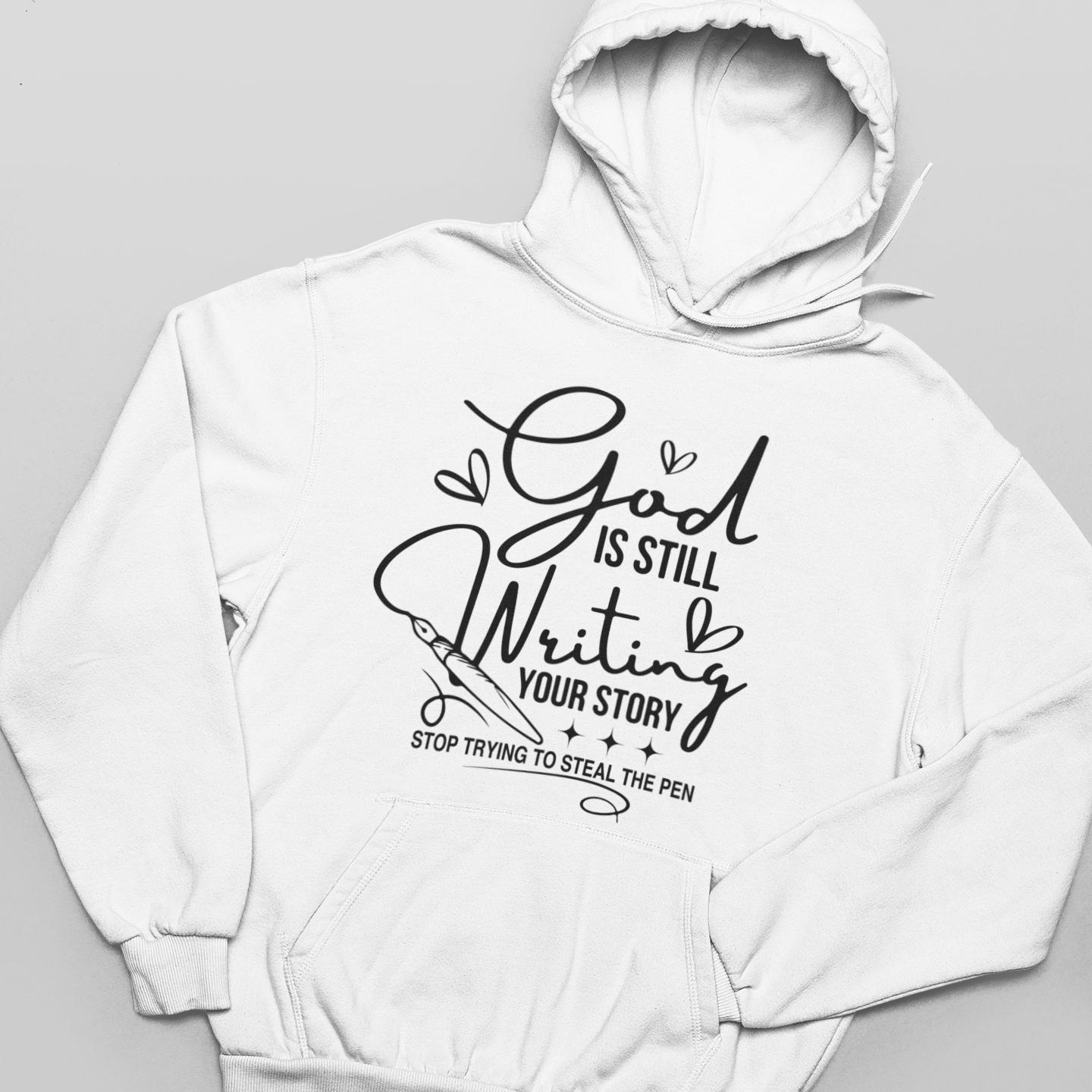 God is Still Writing Graphic Hoodie