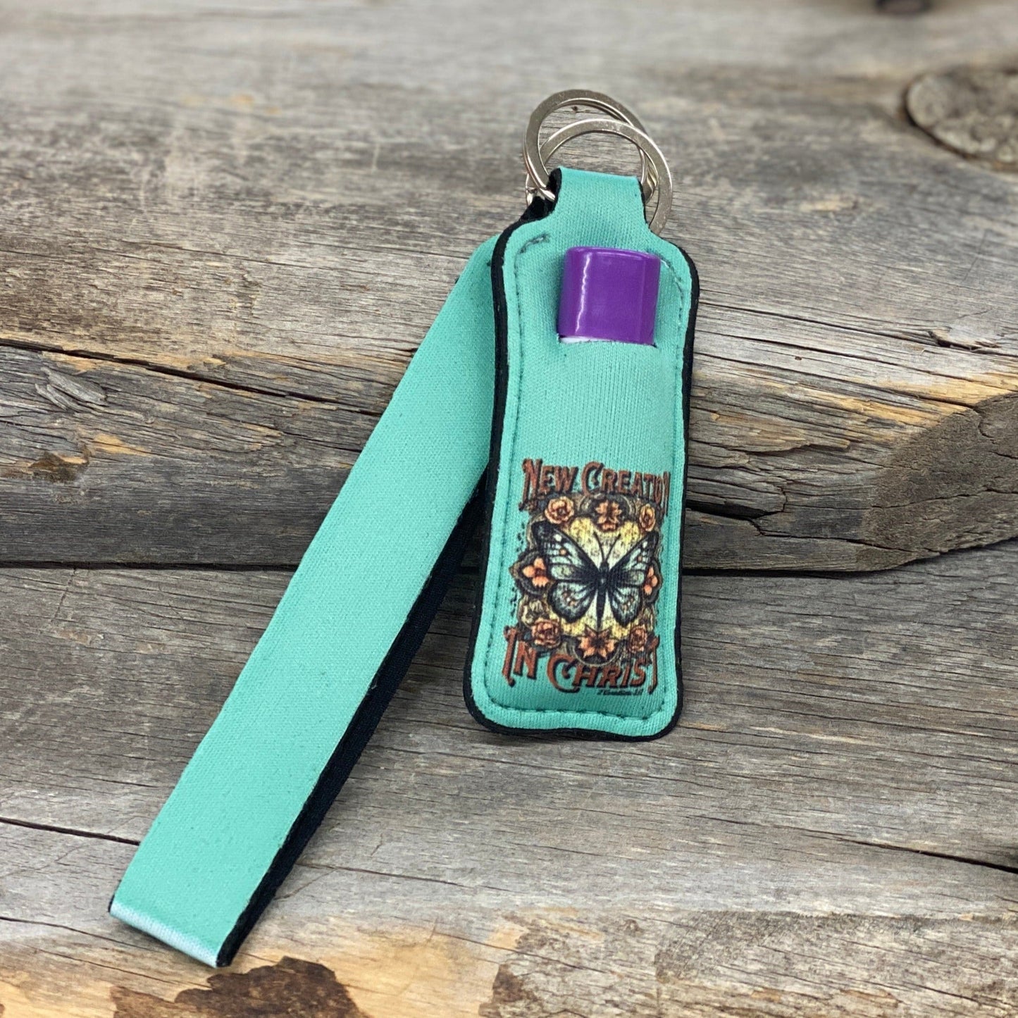 New Creation In Christ Chapstick Keychain Holder