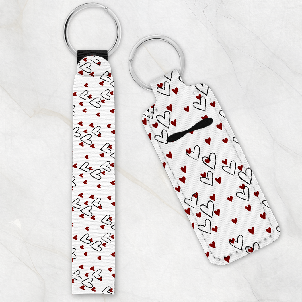 Love Lines Chapstick Keychain Holder