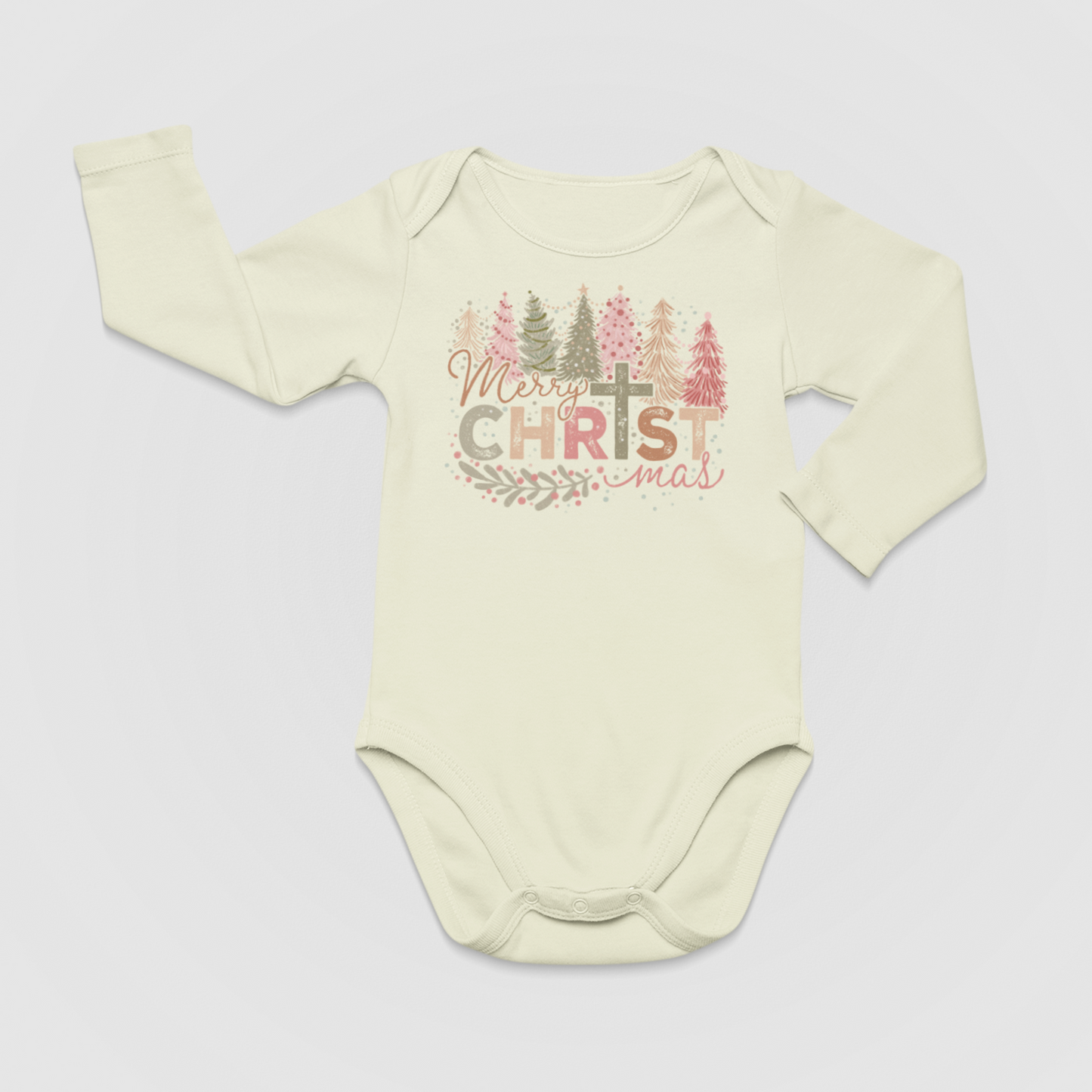 Merry Christmas Long Sleeve Infant Bodysuit