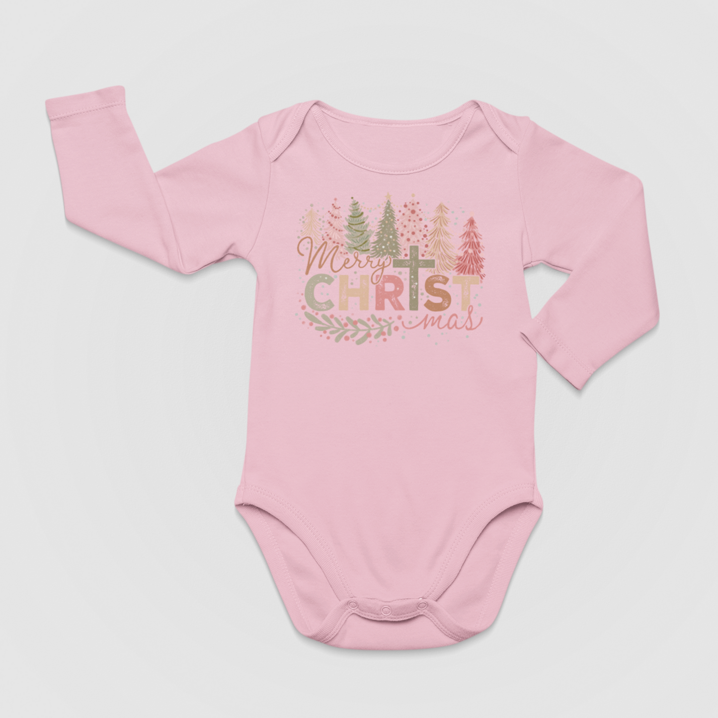 Merry Christmas Long Sleeve Infant Bodysuit