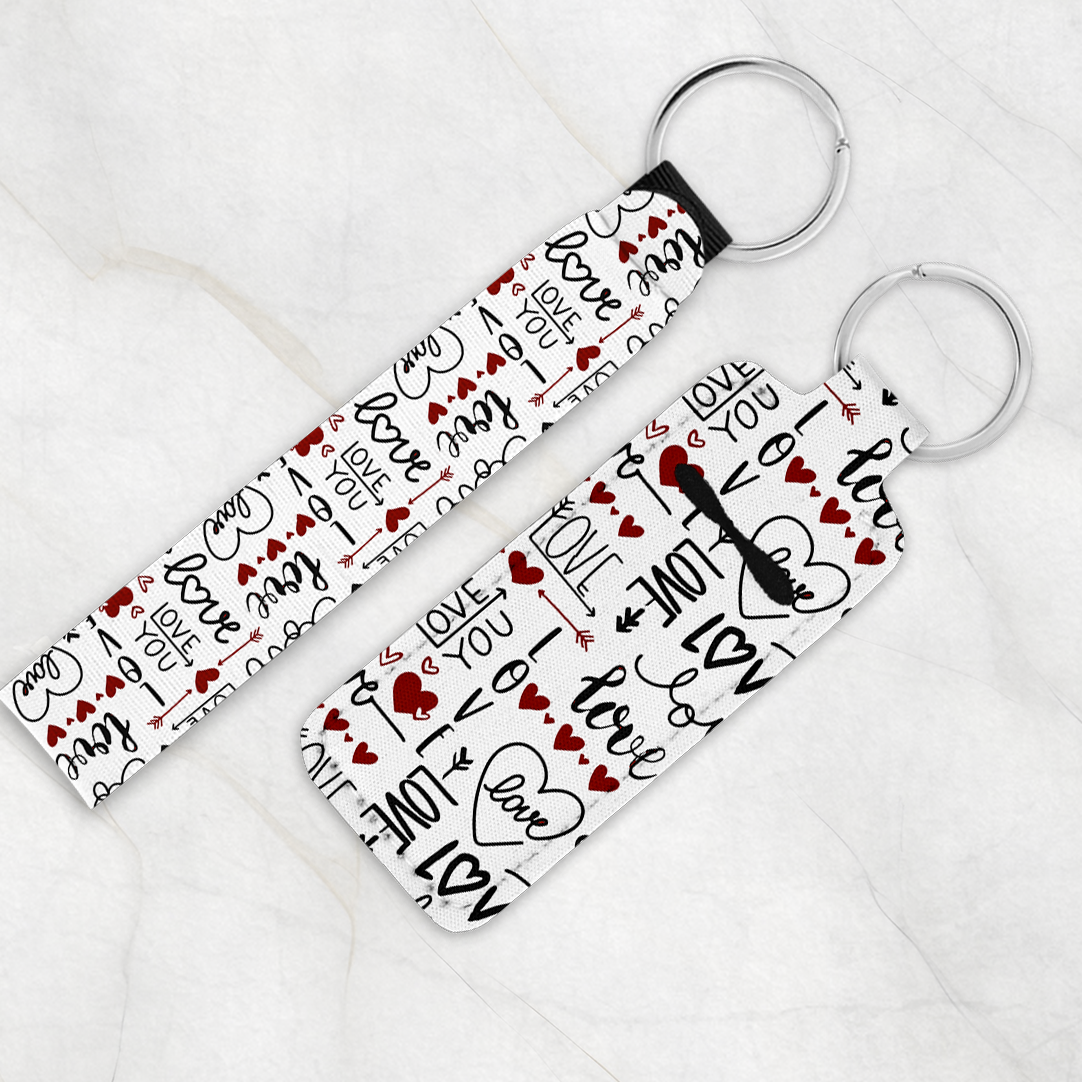 Love Note Chapstick Keychain