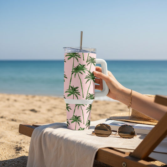 Pink Paradise Tumblers -40, 20, and 15 oz.