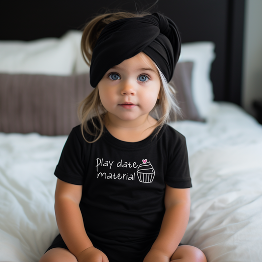 Play Date Material Toddler Graphic Tee