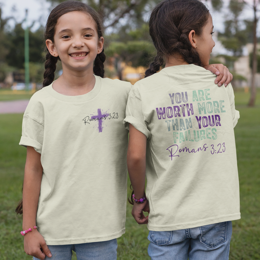 Romans 3:23 - Worth More Youth & Toddler Graphic Tee
