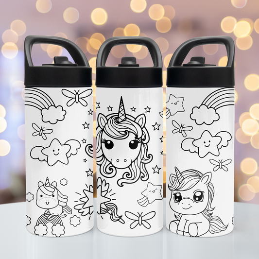 Unicorn Coloring 15 oz Tumbler