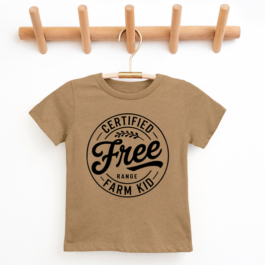 Certified Free Range Farm Kid Toddler/Youth Graphic Tee