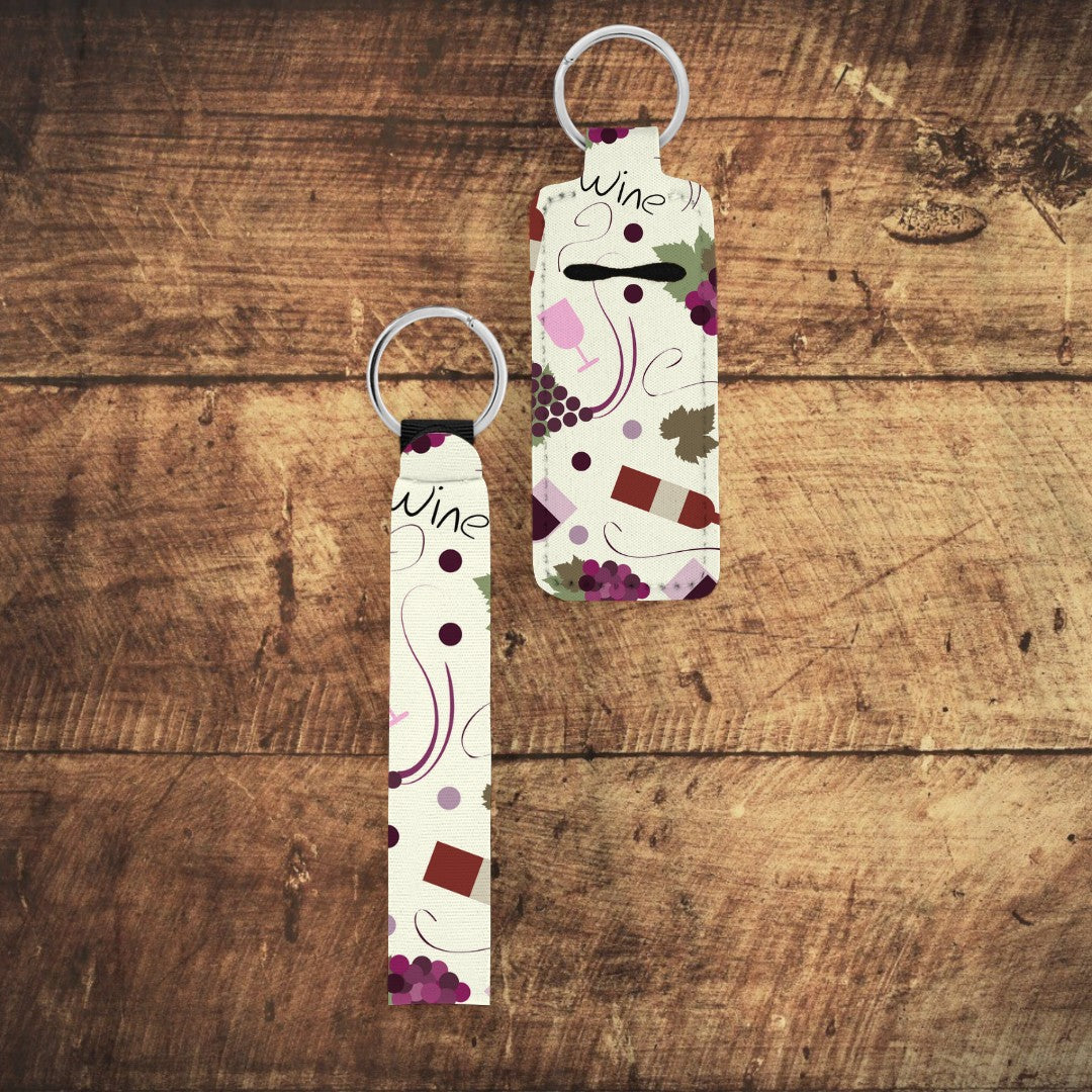 Merlot Moments Chapstick Keychain Holder