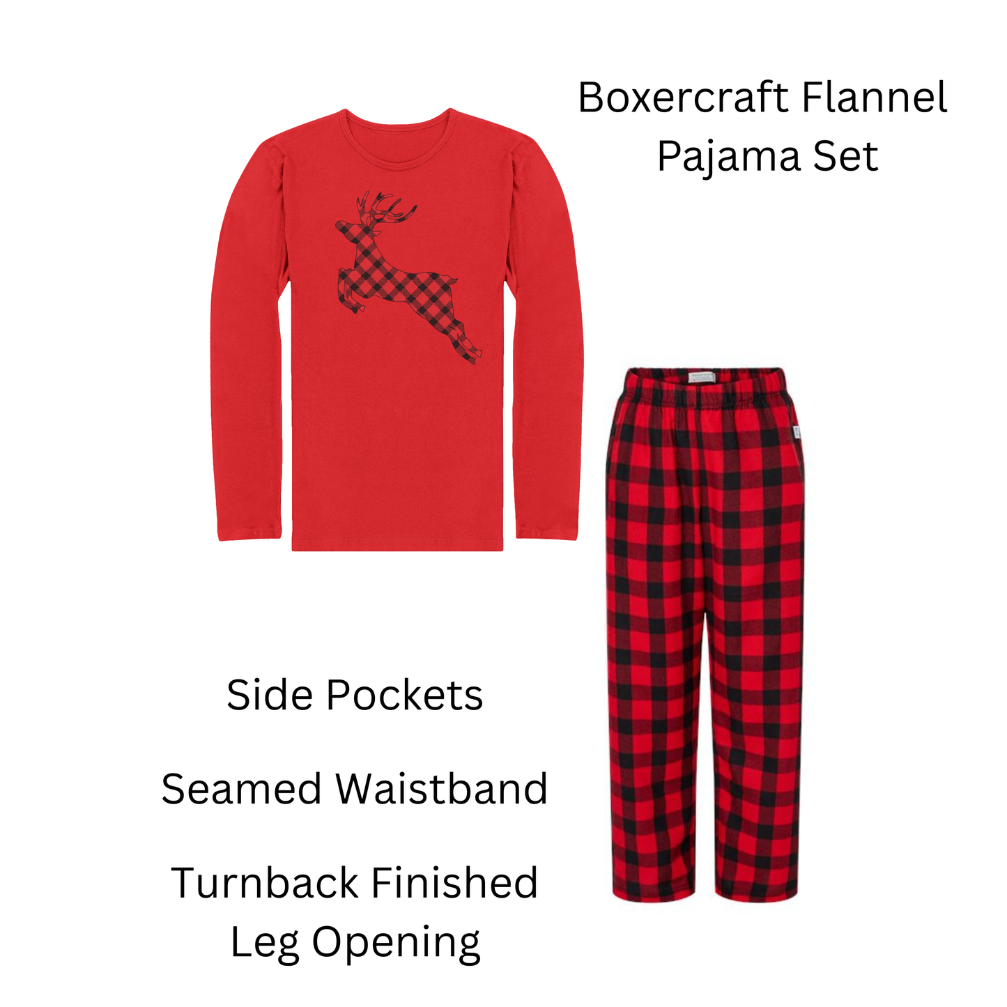 Plaid & Pine Family Pajamas - Youth Boys Set