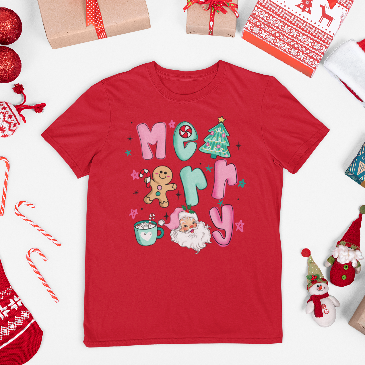 Candy Cane Merry Youth & Toddler Graphic Tee