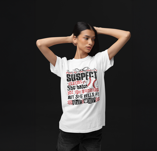 Suspect Claims Baseball Graphic Tee