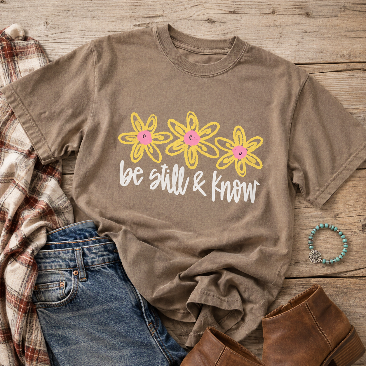Be Still And Know Adult Graphic Tee