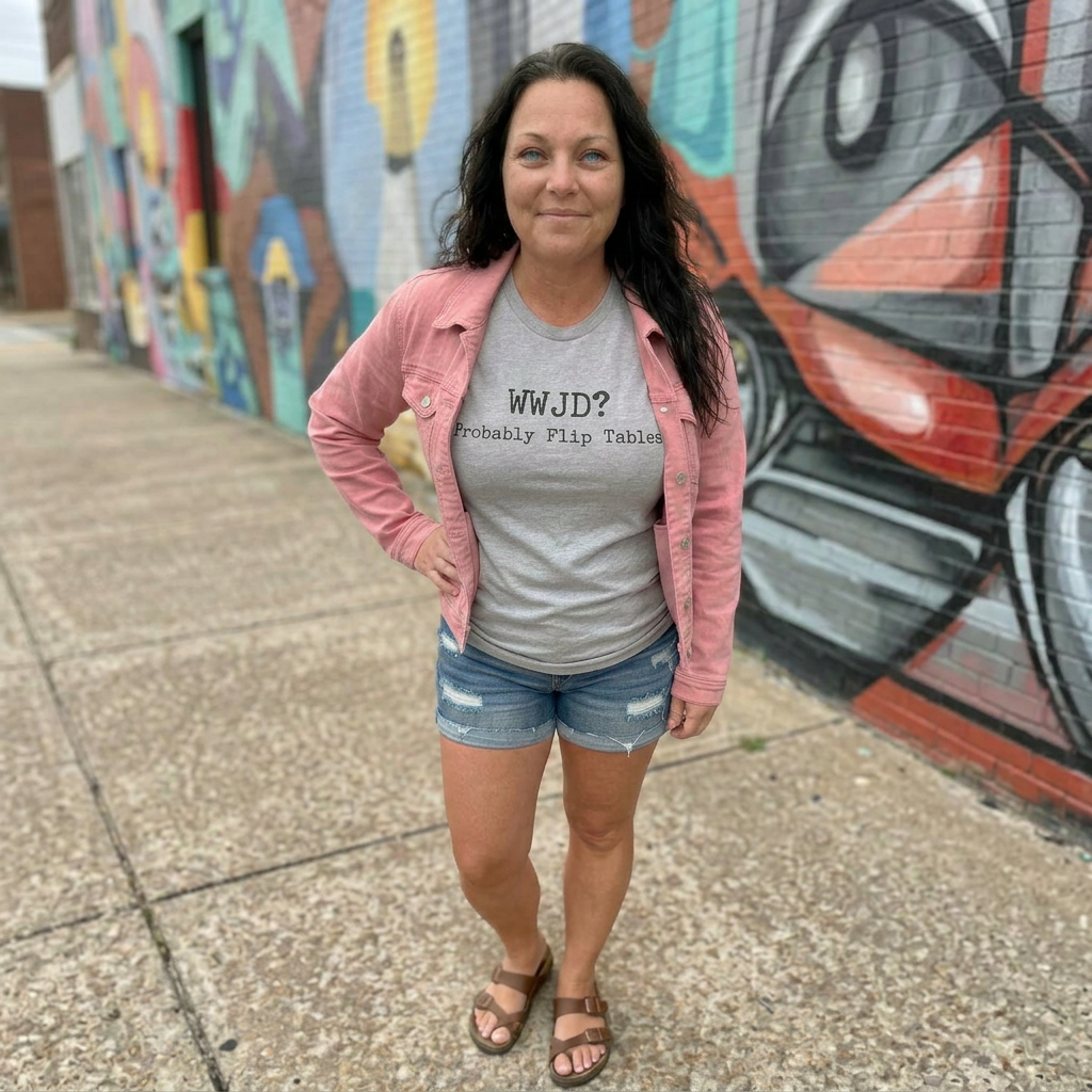WWJD Adult Graphic tshirt
