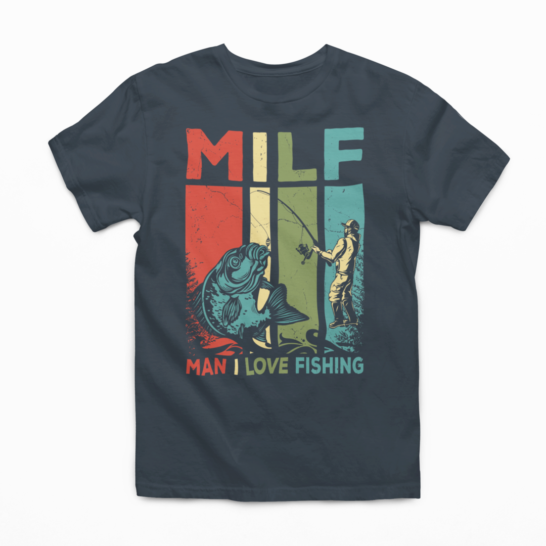 Man I Love Fishing Graphic Tee