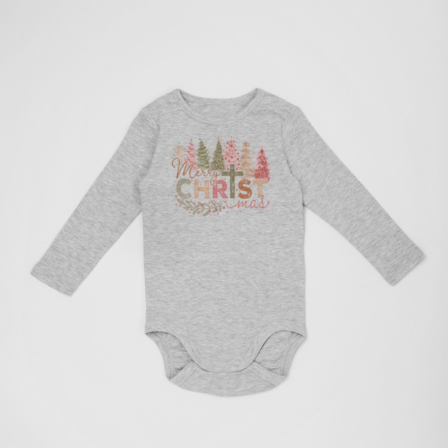 Merry Christmas Long Sleeve Infant Bodysuit