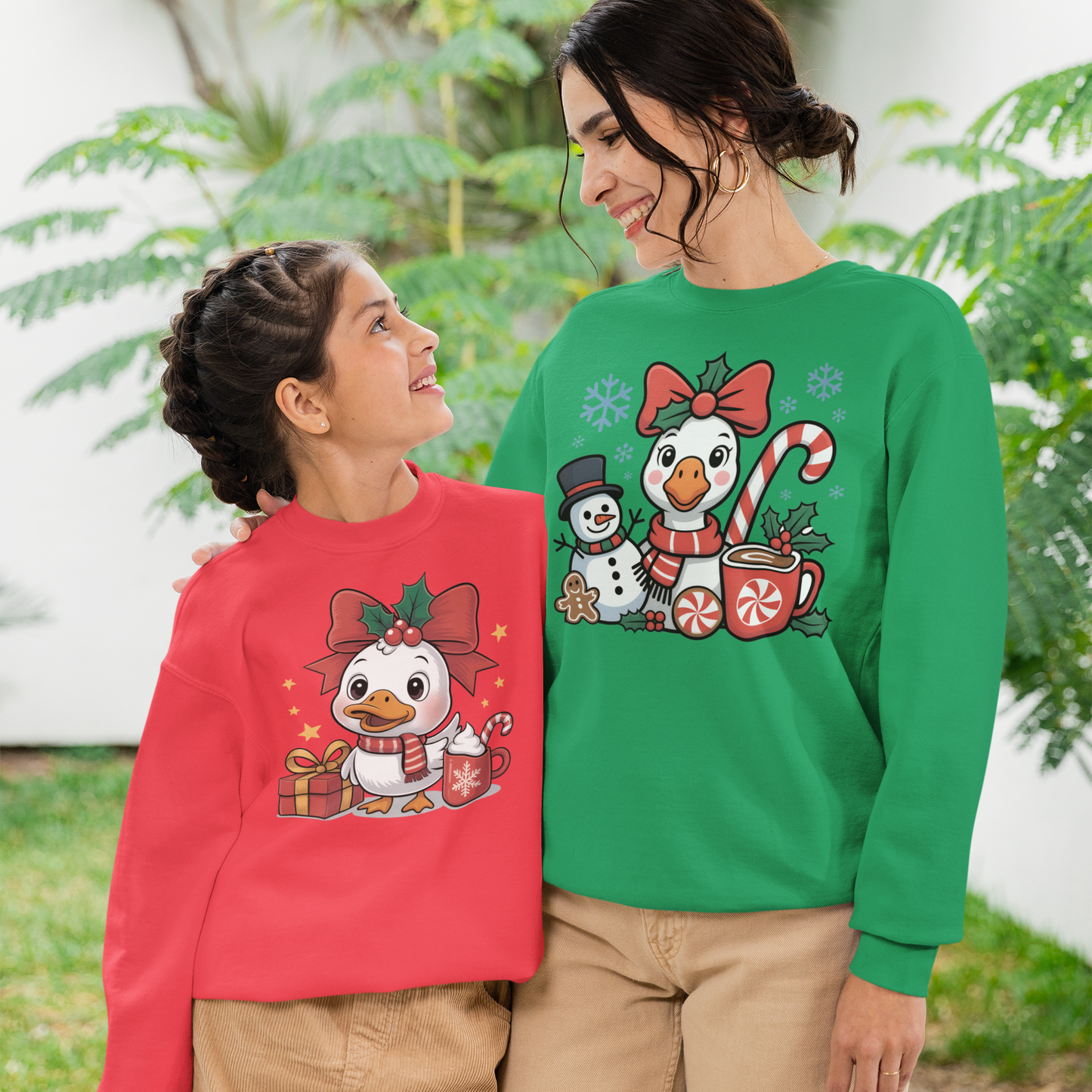 Mom & Me Goose Duo Adult Graphic Sweatshirt