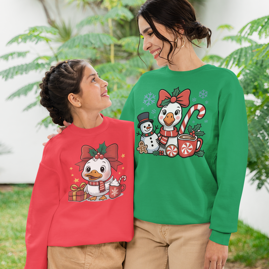 Mom & Me Goose Duo Adult Graphic Sweatshirt