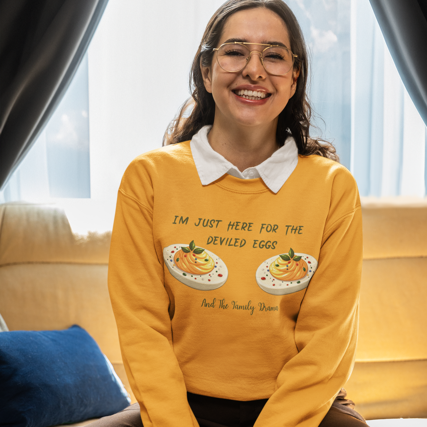 Deviled Eggs & Drama Graphic Sweatshirt