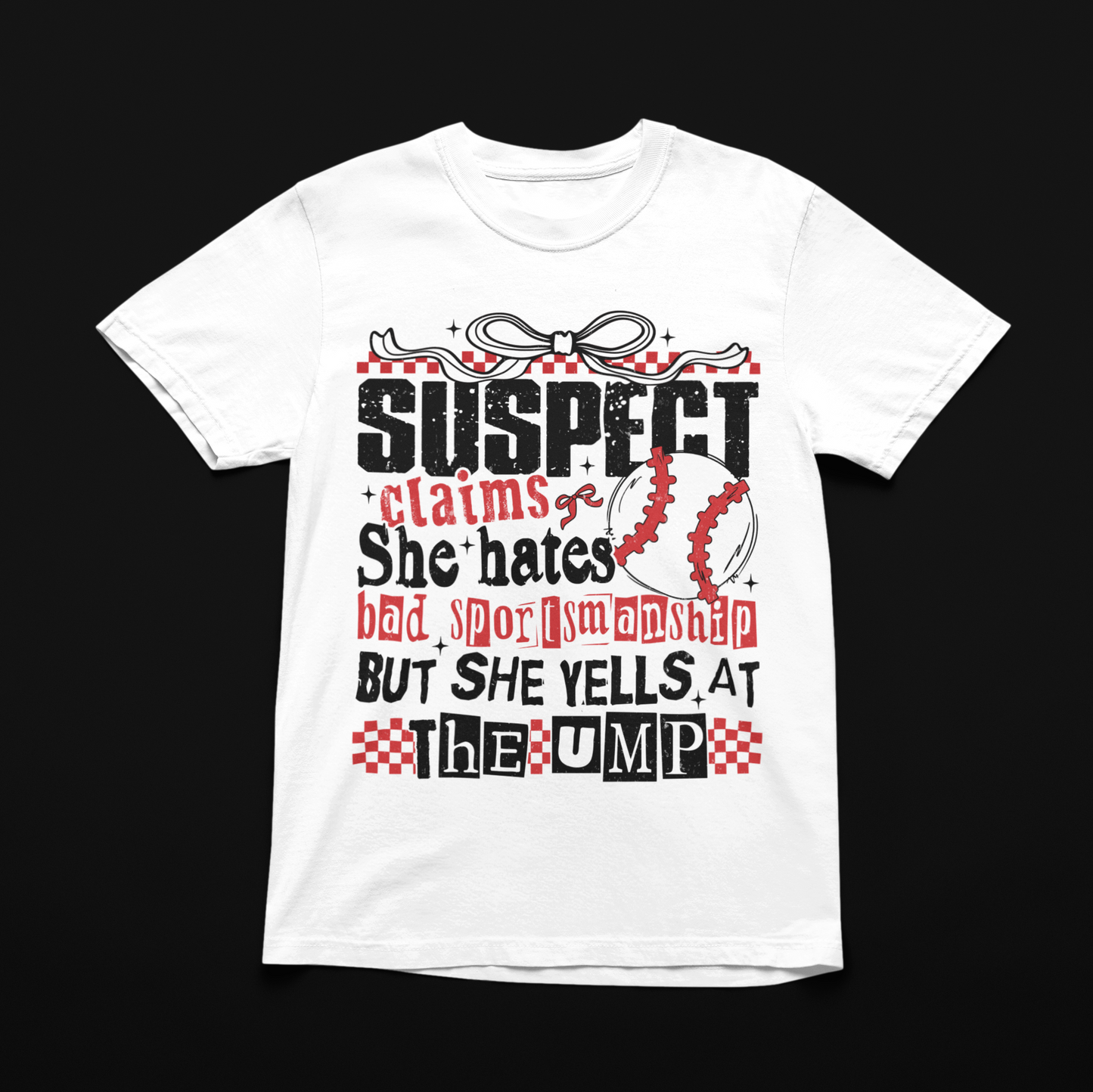 Suspect Claims Baseball Graphic Tee