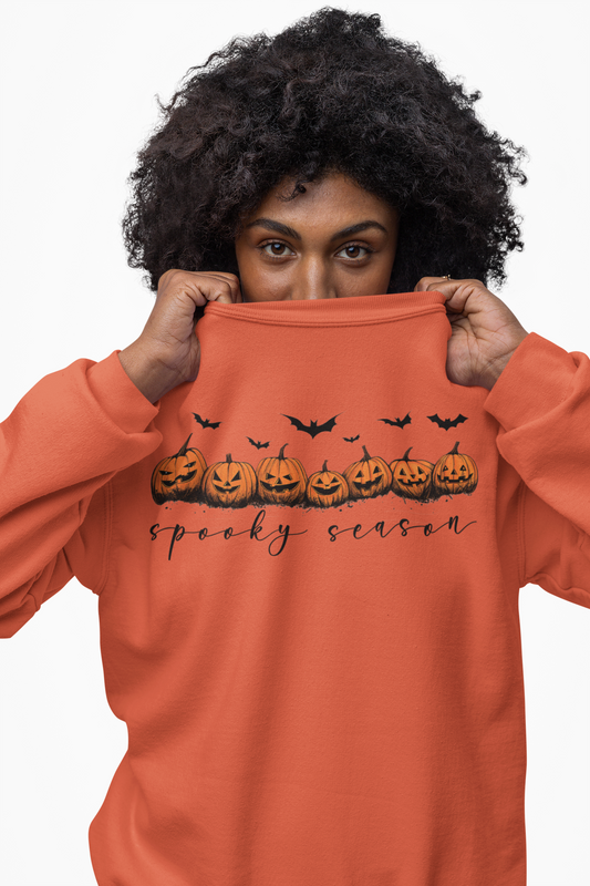 Jack-O-Lantern Crew Graphic Sweatshirt