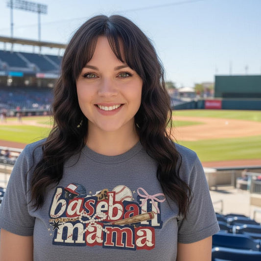 Baseball Mama Adult Graphic Tee