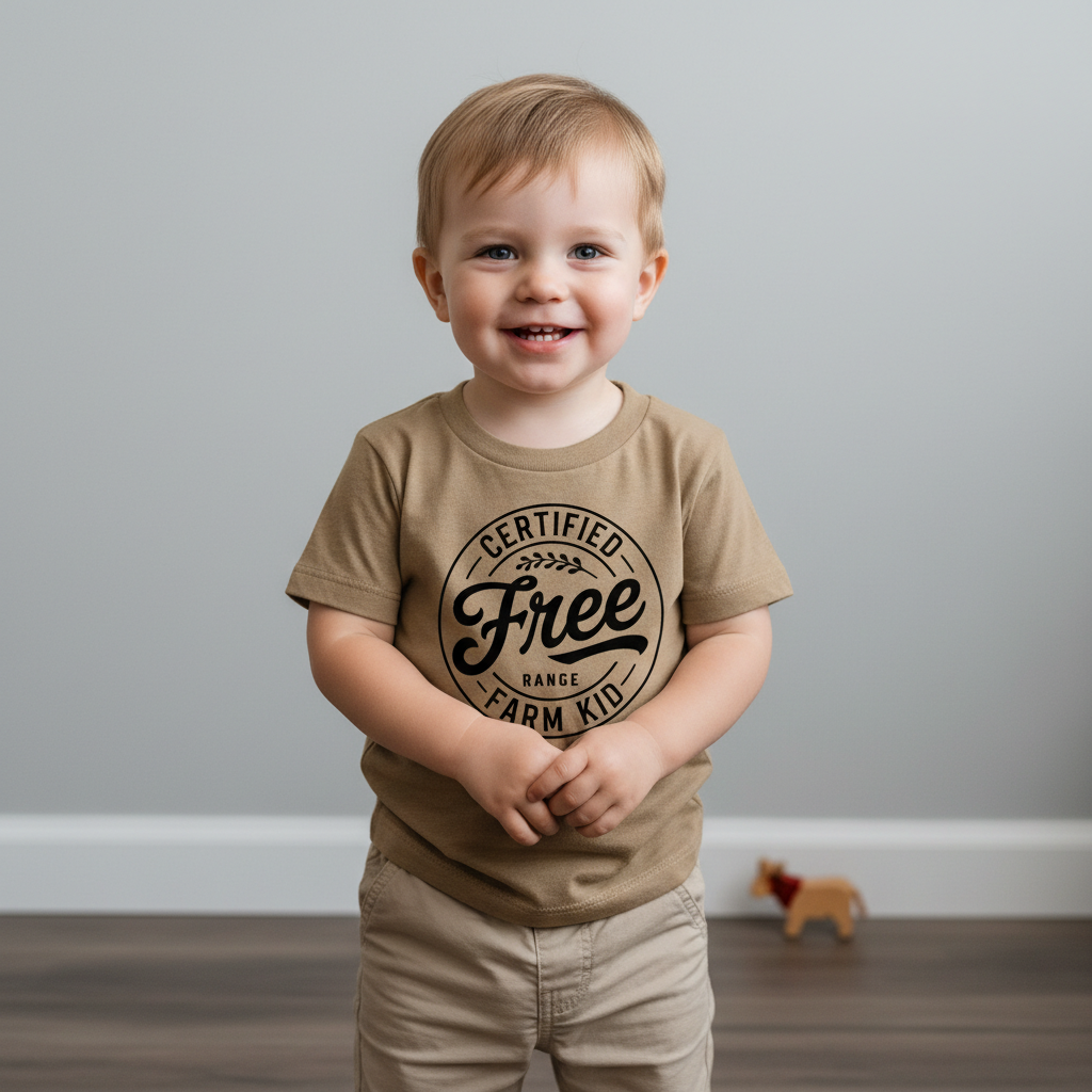 Certified Free Range Farm Kid Toddler/Youth Graphic Tee