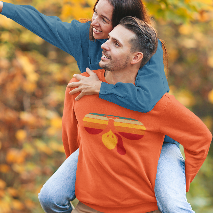Retro Turkey ShadesGraphic Sweatshirt