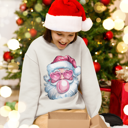 Bubblegum Santa Youth & Toddler Sweatshirt