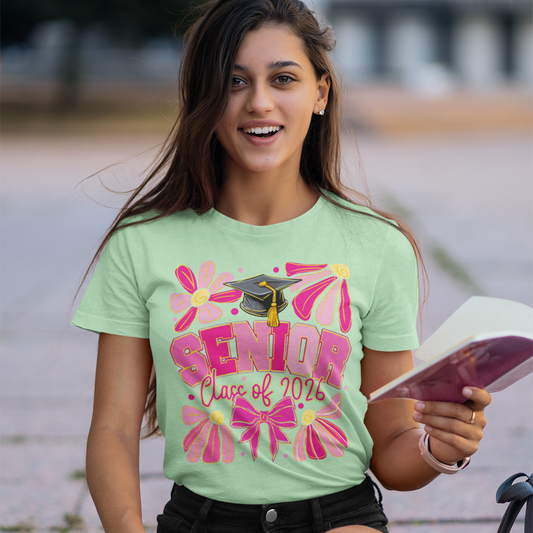 Floral Senior '26 Graphic Tee