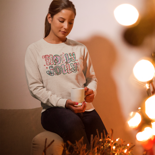 Holly Jolly Christmas Graphic Sweatshirt